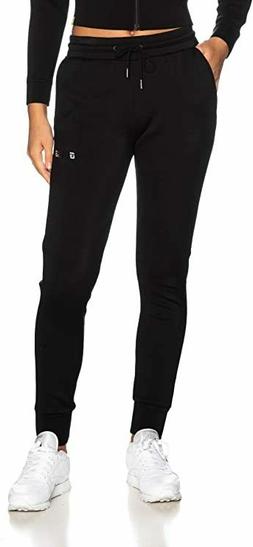 GUESS Donna, Pantaloni SCUBA  Logo Silver , Nero NEW ARRIVAL