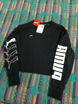 Puma Donna Ragazza Bambina Nuova Felpa Nera Nero Originale A