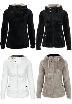 Urban Surface Donna Teddy Giacca di Pile Con Orecchiette E C
