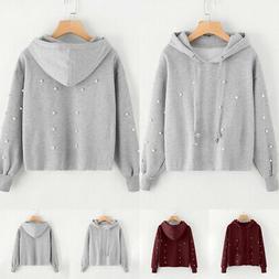 Con Cappuccio Oversize Jumper Larga Manica Lunga