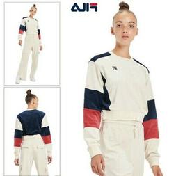 FILA Donna Zoya Colore Blocco Tre Tonalit&agrave; Morbido Velour M