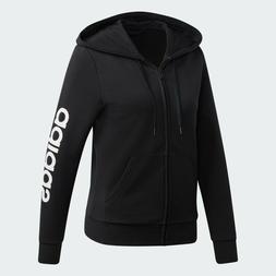 Adidas DP2401 HOODIE ESSENTIALS LINEAR FELPA GIACCA DONNA NE