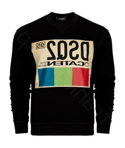dsquared milano felpa uomo girocollo tg s