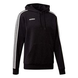 Adidas DU0498 FELPA CAPPUCCIO COTONE Uomo Nero NUOVA COLLEZI