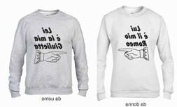 Uomo Donna Coppia Coppie Felpa Felpe Idea Regalo Amore Love 