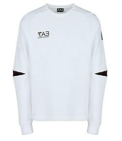 EA7 Emporio Armani 7 - Felpa Uomo Bianco Girocollo Logo
