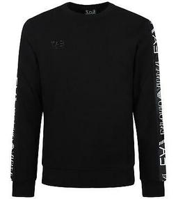 EA7 Emporio Armani 7 - Felpa Uomo Nero Girocollo Logo