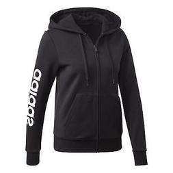 ESSENTIAL LINEAR FELPA ZIP CON CAPPUCCIO DONNA NERA DP2417