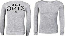EVRYLON Felpa The King His Queen Coppia fidanzati Unisex Ott