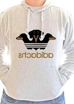 Felpa Adidog Adichat Adidas Fake Logo Bassotto Cane Grigia u