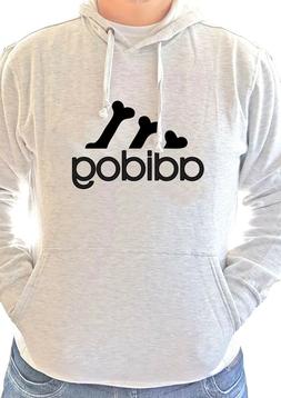 Felpa Adidog Adidas Fake Logo Cane Ossa Grigia uomo donna ba