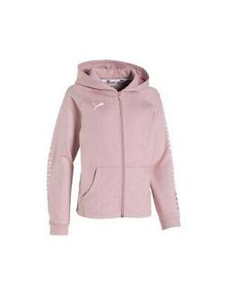 Felpa Puma Alpha Jacket Ragazza Cappuccio Cotone Rosa 580217