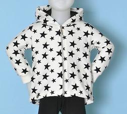 FELPA BAMBINA BIMBA STELLE ZIP CAPPUCCIO MODA MARCA BRIM JHM