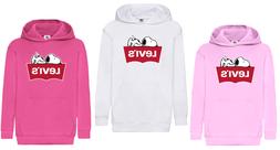 Felpa bambina ragazza bambina levi's snoopy personalizzata R