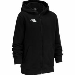 Felpa Bambino cotone felpato full zip cappuccio Nike BV3699-