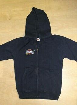 FELPA BAMBINO FRUIT OF THE LOOM BLU CON CAPPUCCIO LOGO CLEVE