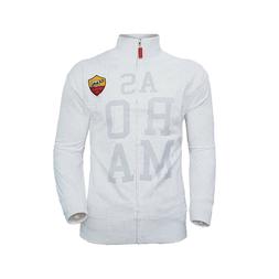 AS Roma Felpa Uomo Full Zip in Cotone Prodotto Ufficiale Art