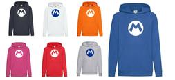 Felpa Bambino leggera Con Cappuccio logo supermario - idea r