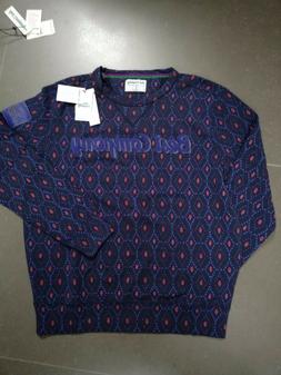 Felpa Best Company Uomo Blu A Fantasia 100% Cotone Taglia M