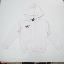 FELPA BIANCA CON ZIP   "BOY LONDON" GFBL181102J 