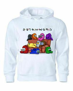 Felpa Bianca IMPOSTORE AMONG US MAGLIA internet videogame Ma