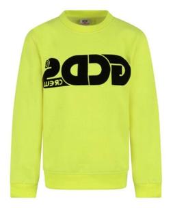 Felpa GCDS bimbo 025775 giallo fluo