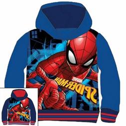 FELPA bimbo con cappuccio MARVEL SPIDERMAN tg. 3 anni bl&ugrave; c