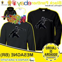 Felpa - Black Panther - Marvel Film Fantasy Eroi Heroes Stud