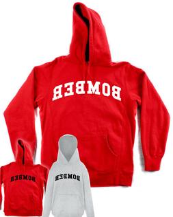 FELPA BOMBER bud spencer rossa o grigia con cappuccio e tasc