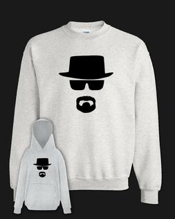 Felpa BREAKING BAD Walter White grigia con cappuccio e senza