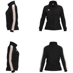 FELPA C/ZIP KAPPA BAMBINA NERO ROSA 301PSC01