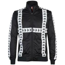FELPA C/ZIP KAPPA BAMBINO NERO BIANCO 304UBU0