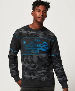 Superdry Felpa camouflage con inserti e logo Vintage