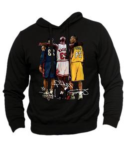 Felpa Campioni NBA Basket Michael Jordan Lebron James Kobe B