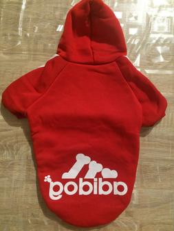 Felpa Cane Adidog Con Cappuccio Cappotto Giacca Caldo Maglio
