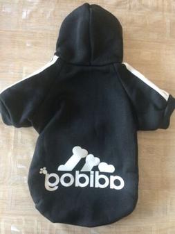 Felpa Cane Adidog Con Cappuccio Cappotto Giacca Caldo Maglio