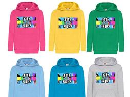 felpa cappuccio bambino leggera colorata stef e phere two pl
