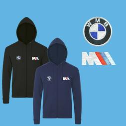 Felpa Cappuccio Cerniera Lampo RICAMATO Logo Auto Moto Caldo