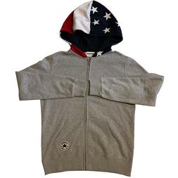 CONVERSE FELPA CAPPUCCIO CON BANDIERA AMERICANA TG. 12 ANNI 