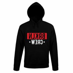 FELPA CAPPUCCIO DIVERTENTE BRKLN CREW ROCK IBIZA HOODIE URBA