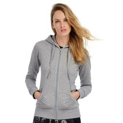 FELPA CAPPUCCIO DONNA B&C TUTA ZIP INTERA CON STELLA TOP QUA