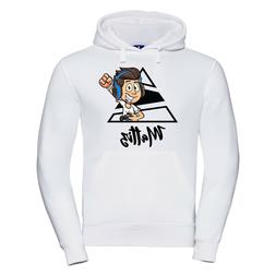Felpa cappuccio fumetto youtuber Mattiz ninna e matti bambin