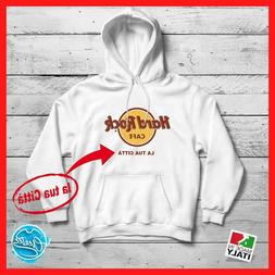 Felpa cappuccio Hard Rock Cafe con nome citt&agrave; maglia uomo d