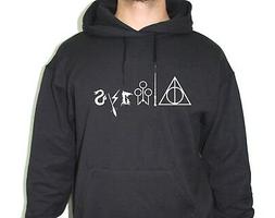 FELPA CAPPUCCIO HARRY POTTER ALWAYS QUIDDITCH HOGWARTS GRIFO