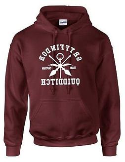 FELPA CAPPUCCIO HARRY POTTER ALWAYS QUIDDITCH HOGWARTS GRIFO