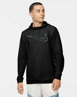 Nike Felpa Cappuccio Hoodie Uomo printed Swoosh Training Ner