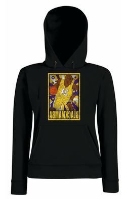 Felpa cappuccio KOBE BRYANT v3 24 Lakers Unisex Black Mamba 