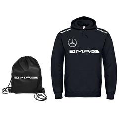 felpa cappuccio MERCEDES AMG SACCA OMAGGIO FINO A 5 XL GREY 