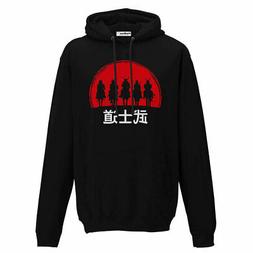 Felpa Cappuccio Samurai Militare Esercito Giapponese Katana 