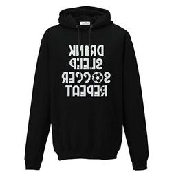 Felpa Cappuccio Sport Calcio Drink Sleep Soccer Repeat Diver